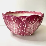 Martha Stewart Collection Farmhouse Pink Cabbageware Serving Bowl. Fixed Price $34.99.