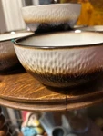 Set Of Pfaltzgraff Everyday Eclipse 6" Soup/cereal Bowls-bronze. Fixed Price $38.60.