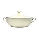 Lenox Solitaire Porcelain (vegetable) Serving Bowl W/lid & Handles 9 1.75QTS. Fixed Price $129.99.