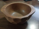 Rustic Wood Bowl By Katie Brown - Vintage. Fixed Price $11.99.