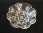 Early American Prescut - 11 3/4" Paneled Bowl Rare Eapc Excellent+++++++. Fixed Price $55.00.