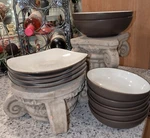 Noritake Stoneware Colorwave Chocolate Mixed Set 8046Y Includes Cereal Bowls,. Fixed Price $125.00.