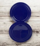 Rachael Ray Pc Dinner Plate Set 11 Cobalt Blue Double Ridge 2012 New Nos. Fixed Price $29.93.