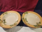 Pts International Interiors Newbury Stoneware Rimmed Soup Salad Bowls Set Of 2. Fixed Price $14.00.