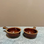 French Onion Soup Crocks Bowl Brown Stoneware-ceramic World Ultima. Fixed Price $29.99.