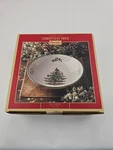 Spode 9" Christmas Tree Pasta Bowl - Green/beige Festive Holiday Serveware. Fixed Price $24.30.