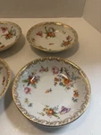 6-ANTIQUE Pt Bavaria Tirschenreuth Old Meissen Berry Bowls 3810. Fixed Price $35.10.