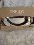New Oneida Stainless Steel 1995 Tray 12 1/2" Wood Handles "carefree Collection". Fixed Price $25.00.