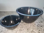 Zak Black Mixing Bowls 5.5" & 9" Food Prep Storage Kitchen Heavy Duty. Fixed Price $22.99.