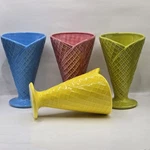 As Godinger Home Essentials Waffle Ice Cream Cone Dishes Set Of 4. Fixed Price $18.00.