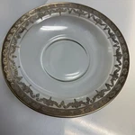 Arte Italica Vetro Glass Soup Plate Bowl Gold Design On Rim 8.5 Diameter. Fixed Price $62.99.