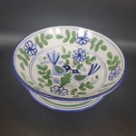 Vintage Taste Setter Sigma Strainer Bowl Plate Blue Green Birds Floral. Fixed Price $29.00.