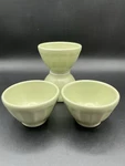 Anthropologie Mini Matte Latte Bowls Earthenware 3.5 Oz. Set Of 4 New Guacamole. Fixed Price $29.99.