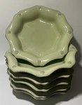 Juliska Dinnerware Berry & Thread Pistachio Green Pasta Soup Bowls Lot Of 6. Fixed Price $89.99.