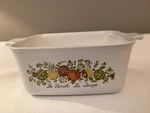 Corningware Spice Of Life Persil La Sauge P-4-B Casserole Loaf Pan No Lid. Fixed Price $14.50.