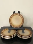 Set Of 7 Cottage Pattern By Pfaltzgraff Stoneware 1/4 Salad Plates. Fixed Price $47.50.