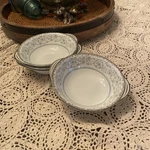 Vintage Noritake Oxford Set Handles Soup Blue Silver 5767. Fixed Price $19.99.
