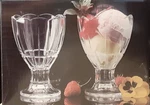 Cabaret By Studio Nova Set Of Four Footed Sherbet Ice Cream Dishes Glasses Nib. Fixed Price $22.80.