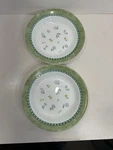 Lot Of 2 Corningware Dinnerware Classic Garden Pasta/soup Bowls, Green Trim,. Fixed Price $10.95.