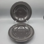 Emile Henry France Soup Salad Bowls Set Of 2 Charcoal/brown? 8.75" Round Ceramic. Fixed Price $35.99.