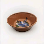 Handcrafted Mexican Clay Bowl Blue Floral Design For Serving Pozole Menudo Soup. Fixed Price $14.00.