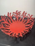 Alessi Mediterraneo Red Fruit Bowl Basket Lpwk-e 2005 Large Silvestris. Fixed Price $99.50.