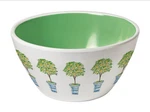 Merritt - Melamine Round Dipping Bowl Lime Trellis 5.5". Fixed Price $9.00.
