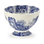 Portmeirion Blue Italian Footed Bowl Made Of 3.8" H X 5" W,. Fixed Price $58.49.