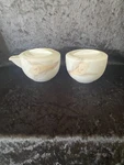 Vintage 80 Mikasa Japan Suger Bowl And Creamer New Spirit Jack Lenor Larsen. Fixed Price $21.72.