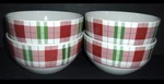 4 Royal Norfolk Christmas Ceramic Cereal/serving Bowls Multicolored Whitenew. Fixed Price $12.00.