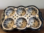 Temp-tations By Tara Old World Muffin Cupcake Pan Confetti Black 6. Fixed Price $30.00.
