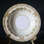 Vtg Noritake Japan 3852 "lorento" Berry Bowl Gold Details Green Tan Urns Swags. Fixed Price $11.90.