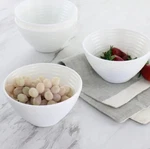 4 Ct Gibson Ultra Patio White Dessert Bowls Berries Oatmeal Tempered Opal Glass. Fixed Price $25.99.