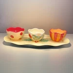Gail Pittman Siena Southern Living At Home 15" Tray W/ 3 Snack Bowls - 4PC Set. Fixed Price $29.00.