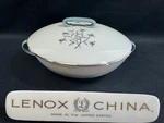 Lenox Bone China Kingsley (1) 8.5" Covered Round Vegetable Dish 1ST Quality Usa. Fixed Price $299.99.