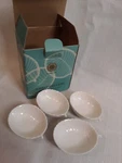 Martha Stewart Whiteware Set Of 4 Salt Cellars From Macy's New In Box. Fixed Price $14.77.
