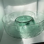 Studio Nova Glass Holiday Cheer Chip And Dip Bowl. Fixed Price $29.99.