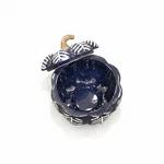 Celebrate It Navy Blue Pumpkin-shaped Ceramic Bowl Thanksgiving & Fall Decor. Fixed Price $15.99.