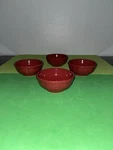 Jcpenney Ashley Red Dipping Bowls Set Of 4 Euc. Fixed Price $20.00.