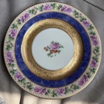 11 Black Knight Gold Encrusted Dinnerware Salad Plates. Fixed Price $299.00.
