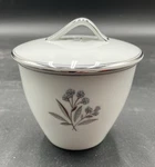 Noritake Bessie 5788 Sugar Bowl With Lid & Platinum Trim. Fixed Price $11.00.