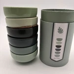Now Designs Leaf Pinch Bowls Set Of 6 Green Ombre Stoneware Prep Dipping. Fixed Price $18.00.