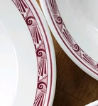 Waldorf Astoria Hotel Nyc Pattern Mayer China 9" Rimmed Soup Bowl Set Of 2. Fixed Price $18.00.