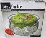 Prodyne Dips Ice Acrylic Condiment Serving Bowl Clear 16OZ. Fixed Price $16.99.