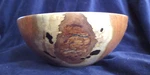 Mesquite Hand Carved Wood Bowl Akn August 30 2008 Guc 8" X 3". Fixed Price $29.75.