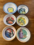 Vintage Zak Plates&bowls Set Of 11 Various Characters Lion King Cars Minions. Fixed Price $55.00.