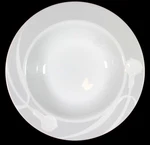 Set Of 2 Mikasa Fine China LDB03 Classic Flair Gray Large Rim Soup Bowl 9". Fixed Price $15.00.