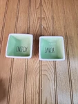 Rae Dunn Savor And Enjoy Square Bowl Set Artisan Collection By Magenta New. Fixed Price $14.33.