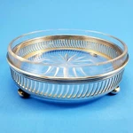 Vintage Gorham Crystal & Silver Trimmed Ring/trinket Dish 4 Inch Diameter A7320. Fixed Price $138.00.