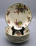 Vintage Royal Doulton Old Leeds Spray D3548 Fruit Dessert Sauce Bowls - Set Of 7. Fixed Price $34.96.